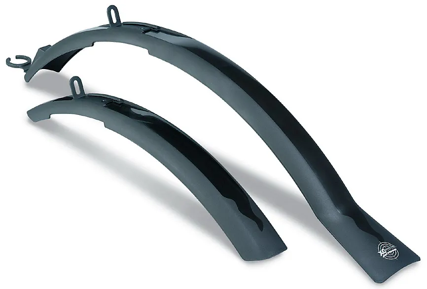 Крылья пластиковые AUTHOR Mudguards AXP-02 X24  24"-29"/58мм комплект, черные