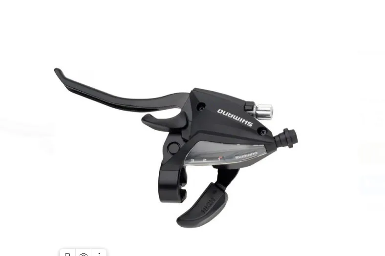 Переключатель Shimano шифтер/торм. ручка, 3ск. левый, трос, черный  б/уп